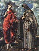 El Greco Saints John the Evangelist and Francis oil on canvas